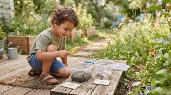 Little Explorer Guide: Bugs & Backyard Nature for 4 Years parent learning guide for a 4-year-old