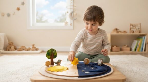 Little Explorer Guide: Day, Night & Sky for 3 Years parent learning guide for a 3-year-old