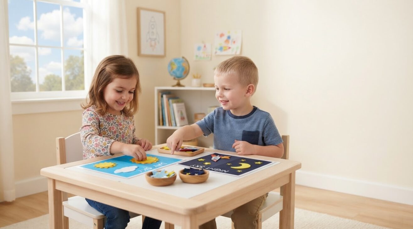 Little Explorer Guide: Day, Night & Sky for 4-Year-Old Kids