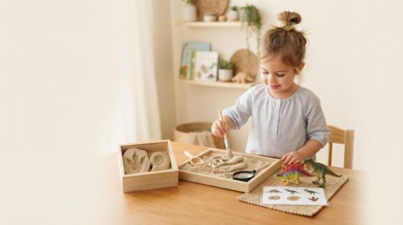 Little Explorer Guide: Dinosaurs & Fossils for 4 Years parent learning guide for a 4-year-old