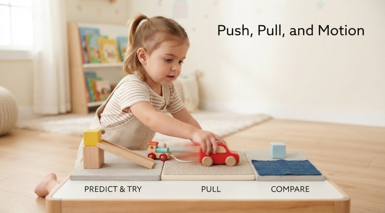 Little Explorer Guide: Push, Pull & Motion for 4-Year-Old Kids