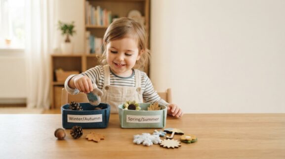 Little Explorer Guide: Seasons for 2 Years parent learning guide for a 2-year-old