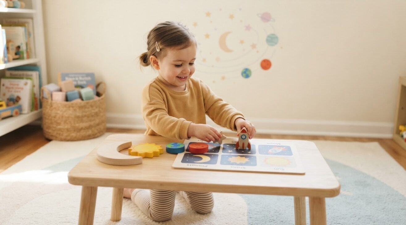 Little Explorer Guide: Space Basics for 3-Year-Old Toddlers