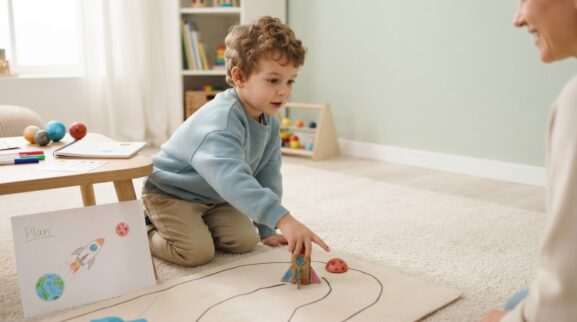 Little Explorer Guide: Space Basics for 5 Years parent learning guide for a 5-year-old