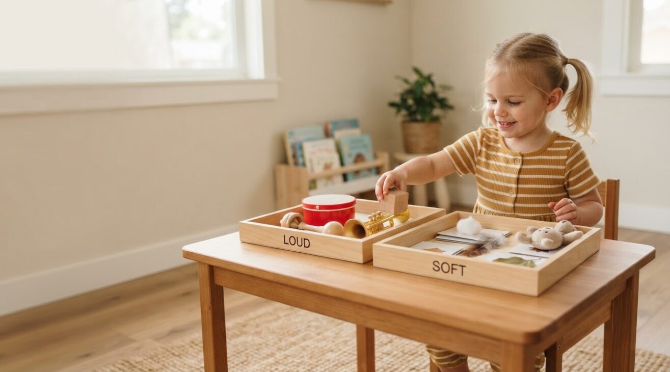 Loud / Soft Activity Cards for 2-Year-Old Toddlers