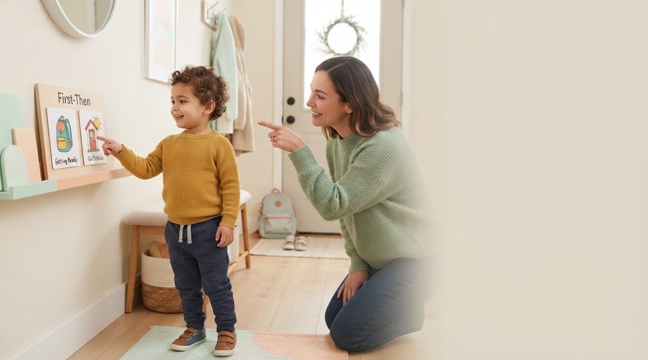 Make Transitions Easier With First-Then Language and Picture Routines for 3-Year-Old Toddlers