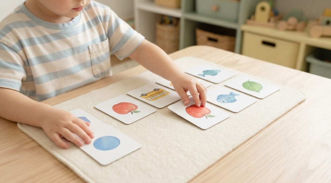 Matching Activity Cards for 4-Year-Old Kids