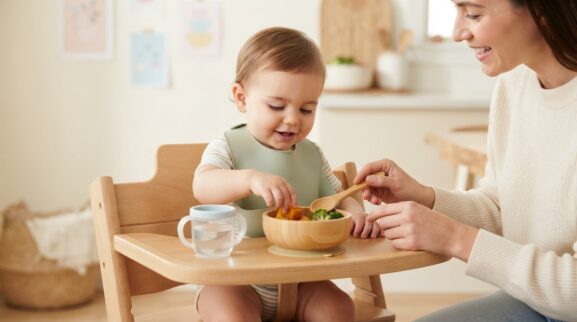 Mealtime Language & Participation Activity Cards for 1 Year printable learning activity for a 1-year-old