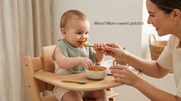 Mealtime Language & Participation Activity Cards for 7–9 Months printable learning activity for a 7–9 month old baby