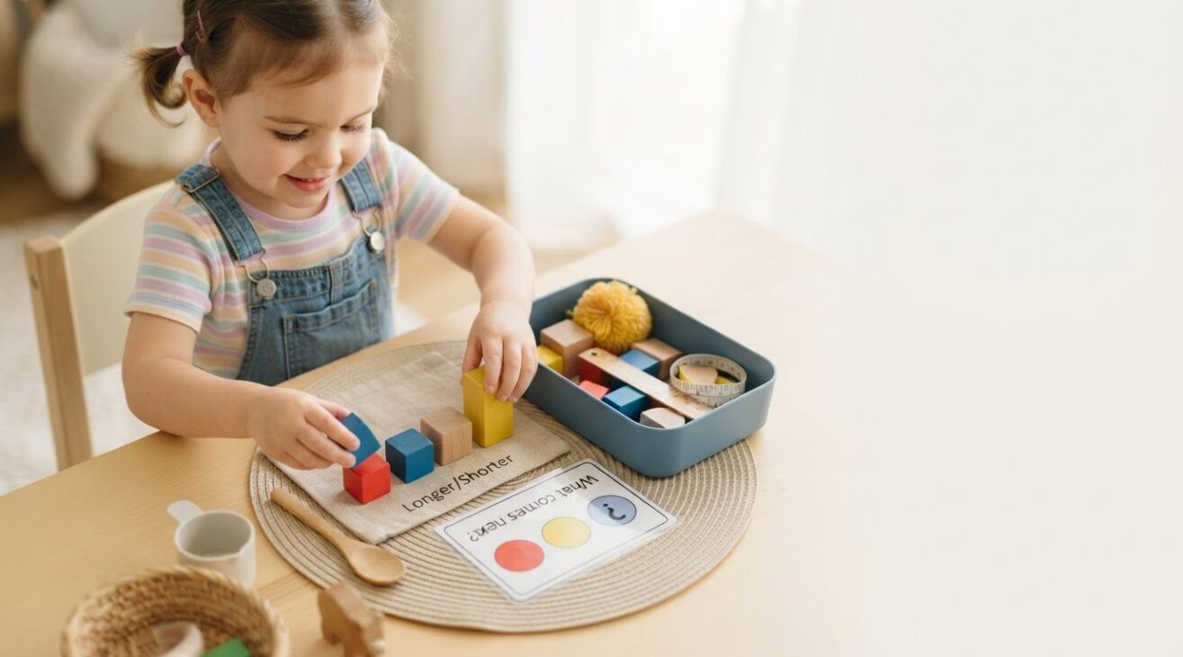 Measurement Concepts Activity Cards for 3-Year-Old Toddlers