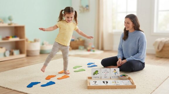 Move & Learn: Action Movements for 4 Years parent learning guide for a 4-year-old
