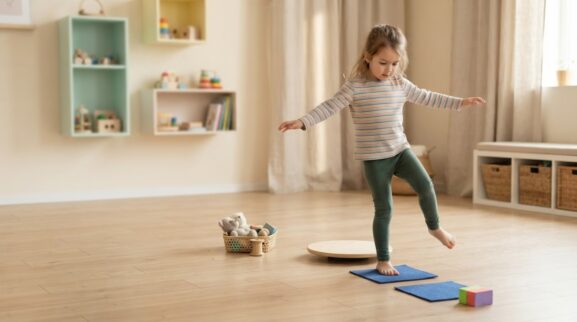 Move & Learn: Balance & Coordination for 5 Years parent learning guide for a 5-year-old
