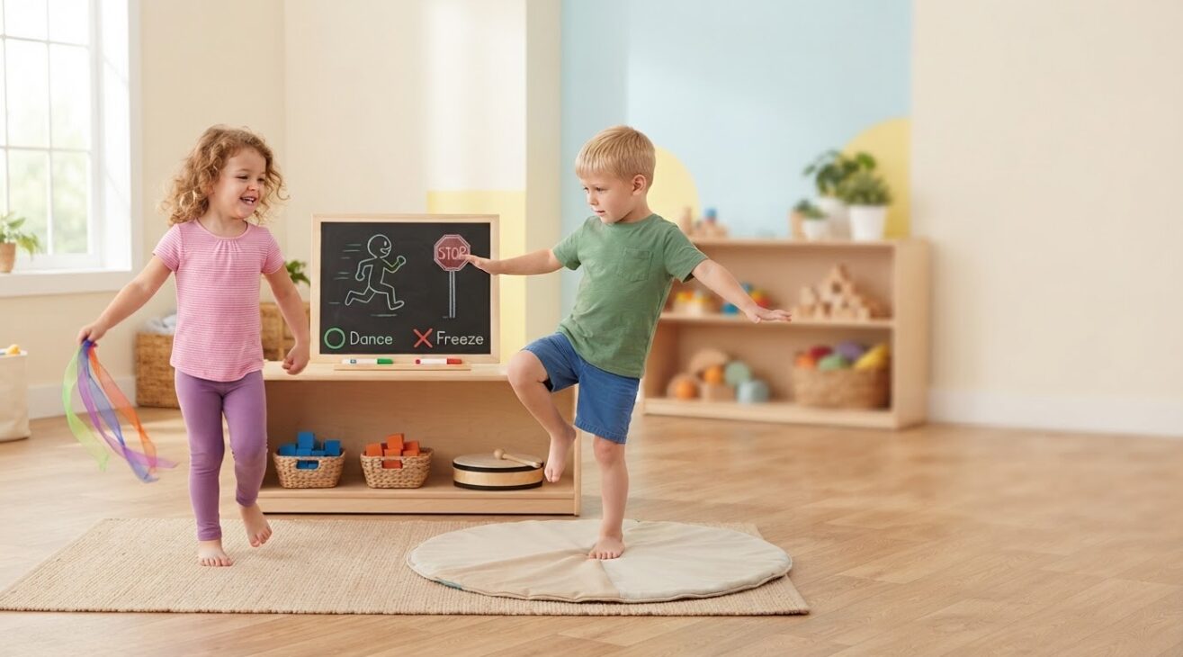 Move & Learn: Dance & Freeze for 4-Year-Old Kids