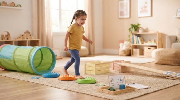 Move & Learn: Obstacle Courses for 4 Years parent learning guide for a 4-year-old