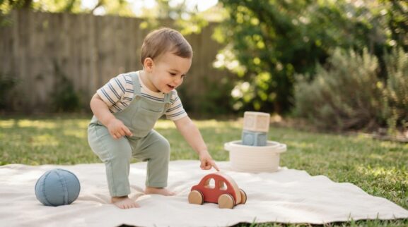 Move & Learn: Outdoor Movement for 1 Year parent learning guide for a 1-year-old