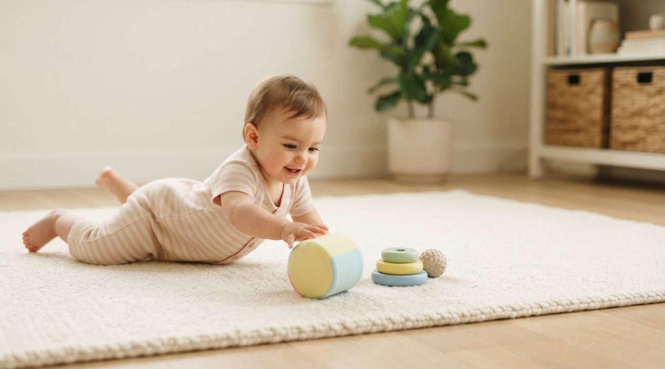 Move & Learn: Reaching, Rolling & Body Movement for 1-Year-Old Toddlers