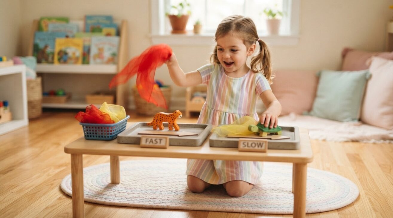 Music & Movement Activity: Fast / Slow for 4-Year-Old Kids