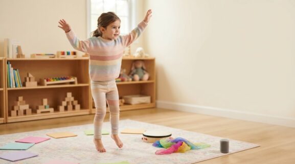 Music & Movement Activity: Freeze & Listening Games for 5 Years learning activity for a 5-year-old