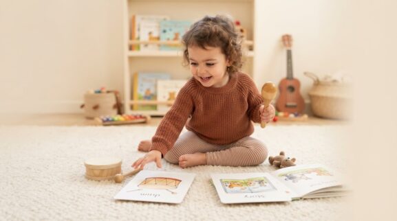 Music & Movement Activity: Music & Storytelling for 2 Years learning activity for a 2-year-old