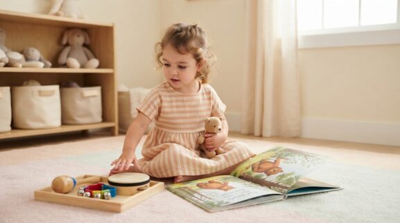 Music & Movement Activity: Music & Storytelling for 3 Years learning activity for a 3-year-old