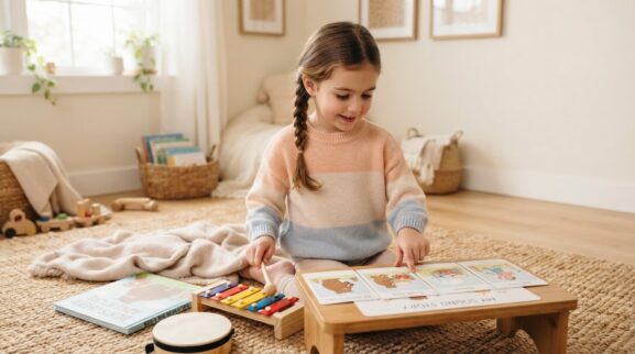 Music & Movement Activity: Music & Storytelling for 5 Years learning activity for a 5-year-old