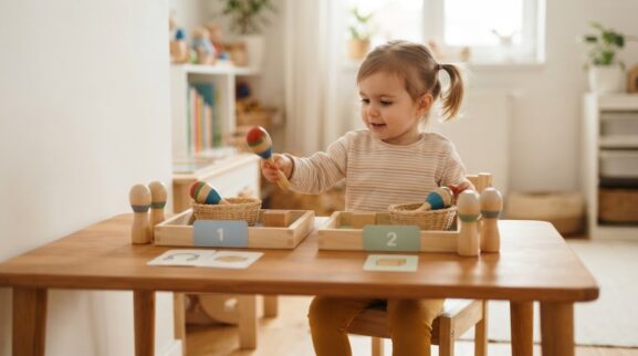 Music & Movement Activity: Sound Matching for 2 Years learning activity for a 2-year-old