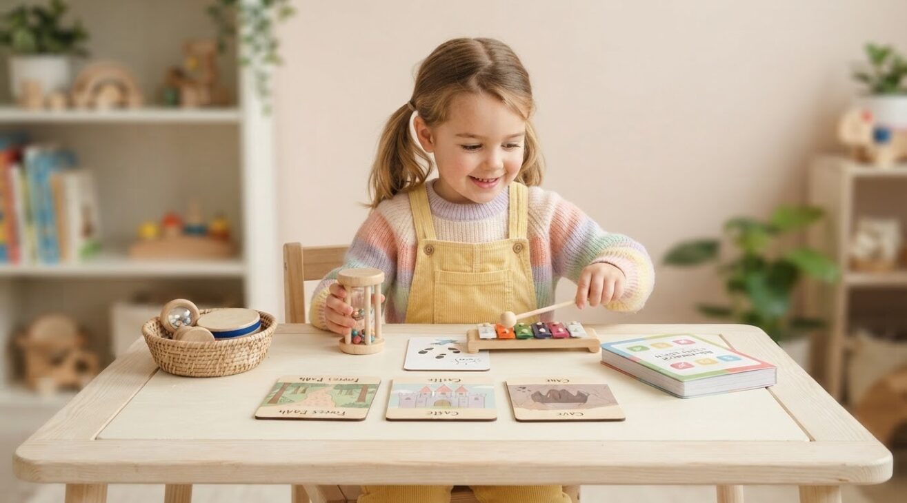 Music & Storytelling Activity Cards for 4-Year-Old Kids