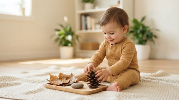 Nature Observation Activity Cards for 1 Year printable learning activity for a 1-year-old