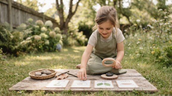 Nature Observation Activity Cards for 4 Years printable learning activity for a 4-year-old