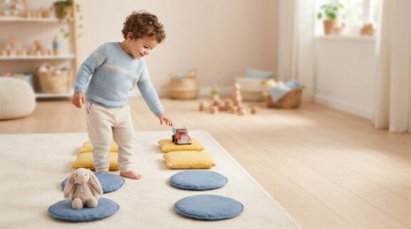 Obstacle Courses Activity Cards for 2 Years printable learning activity for a 2-year-old