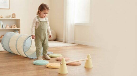 Obstacle Courses Activity Cards for 3 Years printable learning activity for a 3-year-old