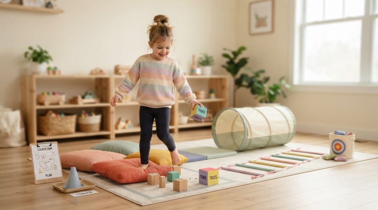 Obstacle Courses Activity Cards for 5-Year-Old Kids