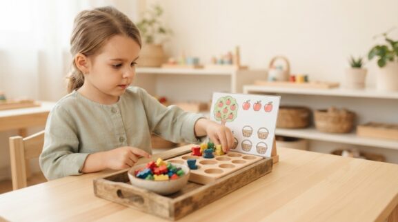 One-to-One Counting Activity Cards for 5 Years printable learning activity for a 5-year-old