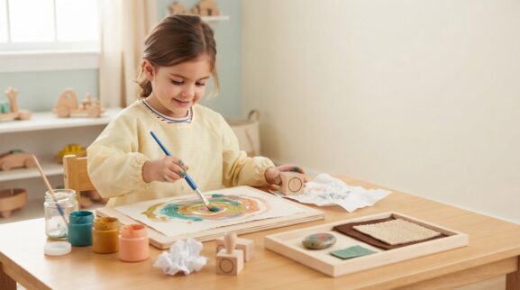 Open-Ended Art Activity Cards for 4 Years printable learning activity for a 4-year-old
