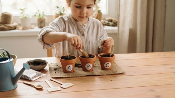 Plants & Growing Activity Cards for 4 Years printable learning activity for a 4-year-old