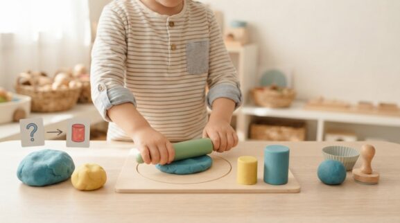 Play Dough & Molding Activity Cards for 4 Years printable learning activity for a 4-year-old
