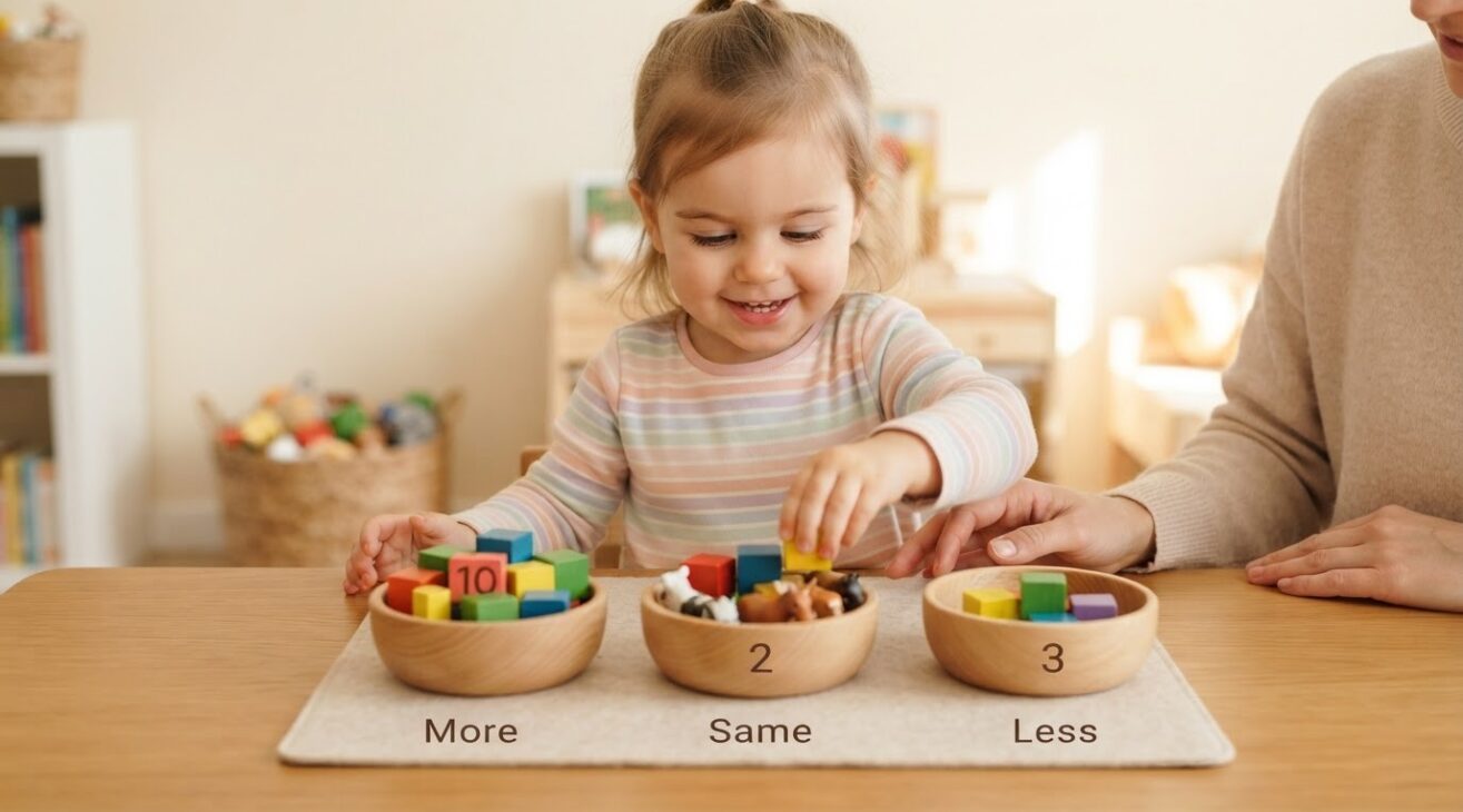 Playful Math: Comparing More / Less / Same for 2-Year-Old Toddlers