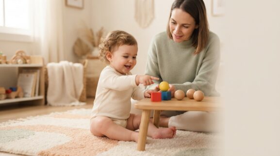 Playful Math: Early Quantity for 1 Year learning activity for a 1-year-old