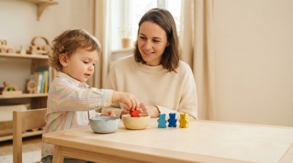 Playful Math: Early Quantity for 2 Years learning activity for a 2-year-old