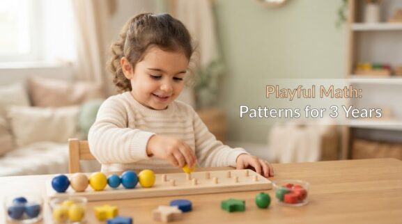 Playful Math: Patterns for 3 Years learning activity for a 3-year-old