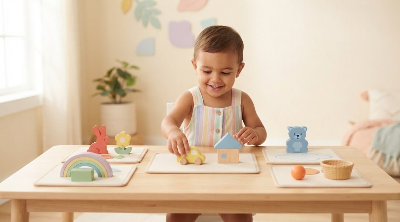 Position & Direction Words Activity Cards for 3-Year-Old Toddlers