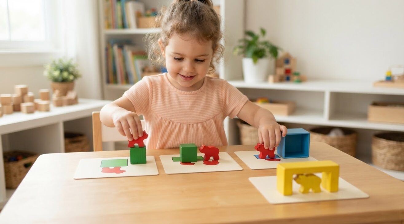 Position & Direction Words Activity Cards for 4-Year-Old Kids