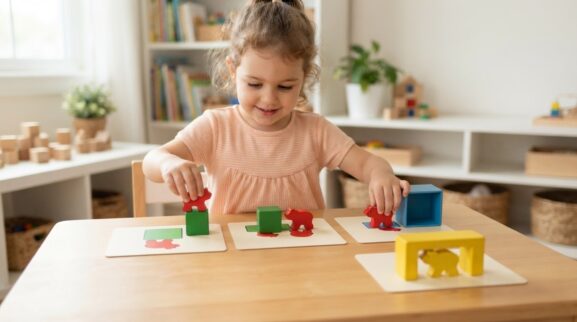 Position & Direction Words Activity Cards for 4 Years printable learning activity for a 4-year-old
