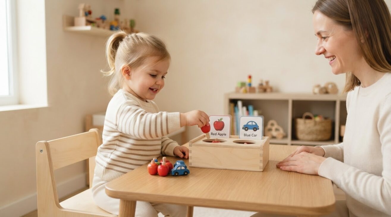 Posting & Pegging for 2-Year-Old Toddlers