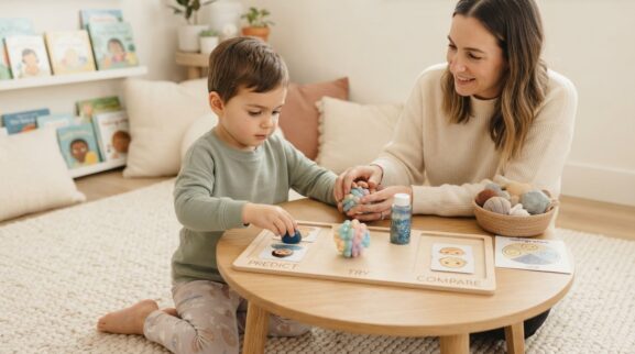 Practice Together: Calm-Down & Regulation Routines for 4 Years learning activity for a 4-year-old