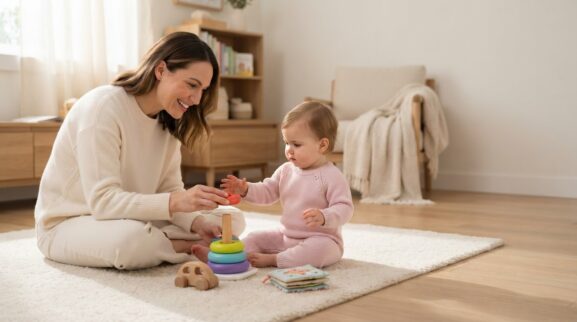 Practice Together: Turn Taking for 1 Year learning activity for a 1-year-old