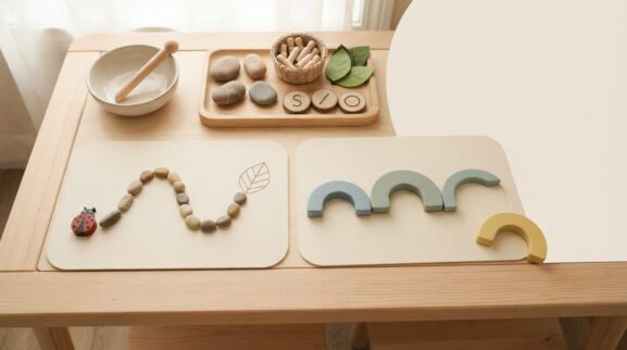 Pre-Writing Paths & Strokes Activity Cards for 3 Years printable learning activity for a 3-year-old