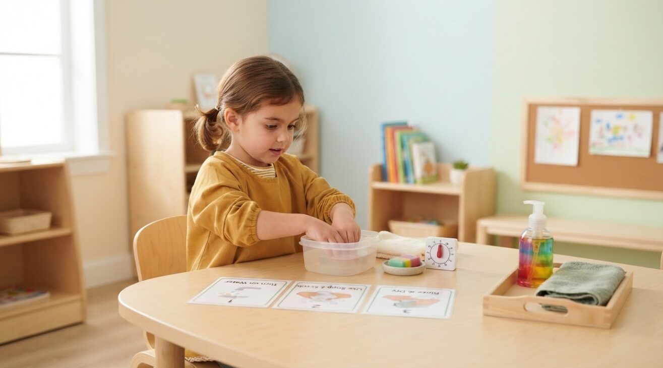 Preschool / Classroom Routines Activity Cards for 5-Year-Old Kids