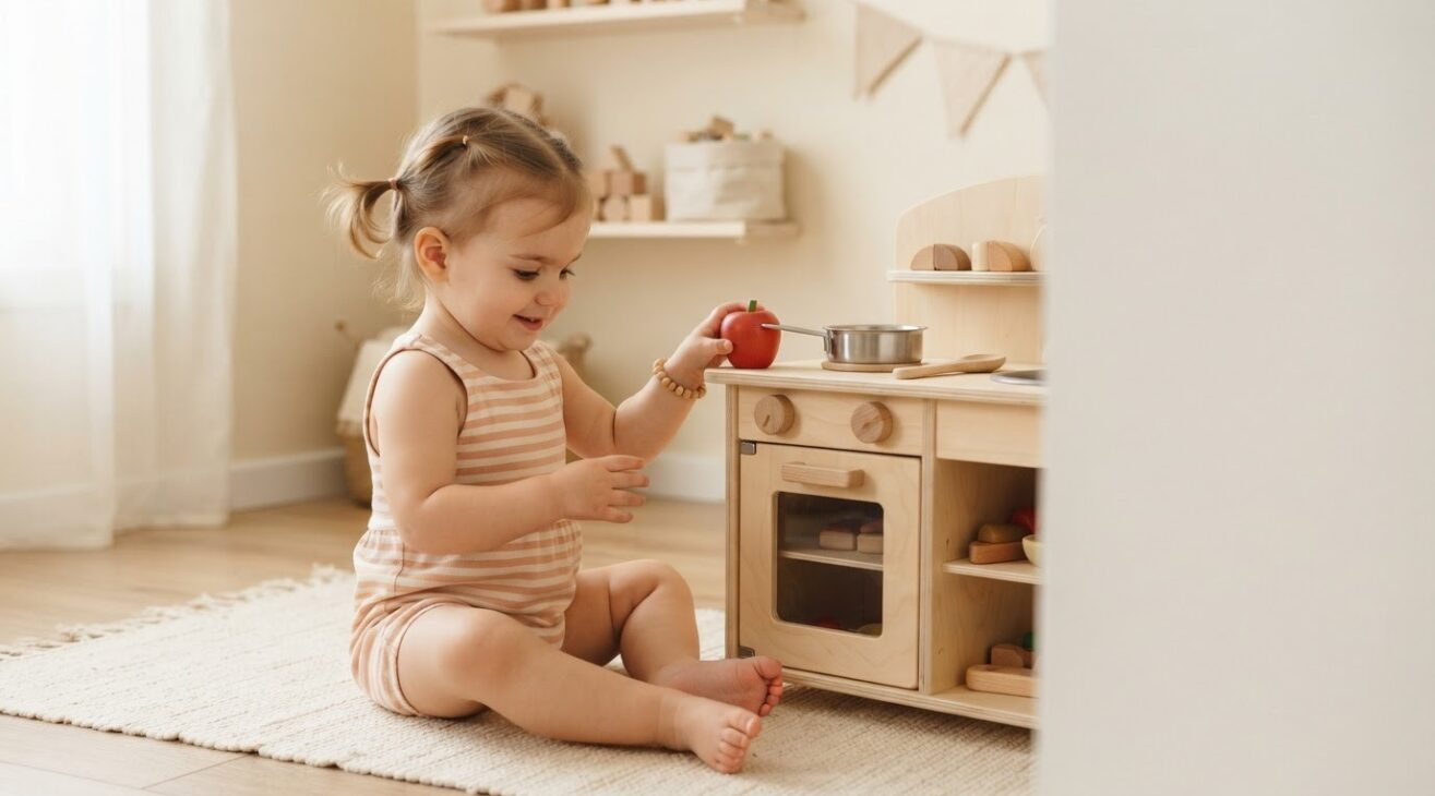 Pretend Kitchen & Food Activity Cards for 1-Year-Old Toddlers