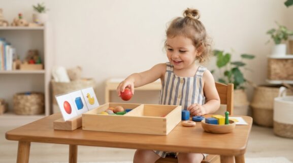 Put In / Take Out Activity Cards for 2 Years printable learning activity for a 2-year-old